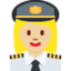 woman pilot Emoji on Twitter