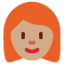 Emoji de mujer en Twitter