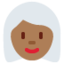 Emoji de mujer en Twitter