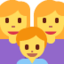 family: woman, woman, boy Emoji on Twitter