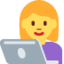 Emoji de mujer en Twitter