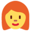 Emoji de mujer en Twitter