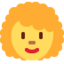 Emoji de mujer en Twitter