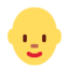 Emoji de mujer en Twitter