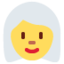 Emoji de mujer en Twitter
