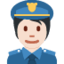 警官上的推特表情符号