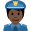 警官上的推特表情符号