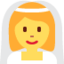 Emoji de novia con velo en Twitter