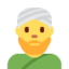 Emoji de hombre con turbante en Twitter