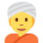 Emoji de persona que lleva turbante en Twitter