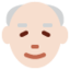 Emoji de hombre viejo en Twitter