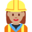 woman construction worker Emoji on Twitter