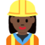 woman construction worker Emoji on Twitter