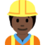 construction worker Emoji on Twitter