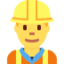 man construction worker Emoji on Twitter