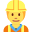 Emoji de obrero de la construcción en Twitter