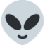 Emoji de alienígena en Twitter