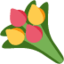 Emoji de ramo de flores en Twitter