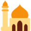 Emoji de mezquita en Twitter