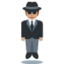 man in suit levitating Emoji on Twitter