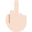 middle finger Emoji on Twitter