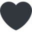 Emoji de corazón negro en Twitter