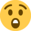 astonished face Emoji on Twitter