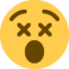 dizzy face Emoji on Twitter