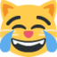 Emoji de gato con lágrimas de alegría en Twitter