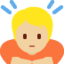 woman raising hand Emoji on Twitter