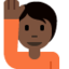 person raising hand Emoji on Twitter