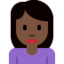 woman frowning Emoji on Twitter