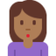 woman pouting Emoji on Twitter