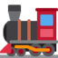 Emoji de locomotora a vapor en Twitter