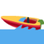 Emoji de barco deportivo en Twitter