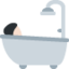 person taking bath Emoji on Twitter