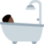 person taking bath Emoji on Twitter