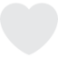 white heart Emoji on Twitter