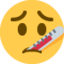 face with thermometer Emoji on Twitter