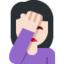 woman facepalming Emoji on Twitter