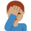 man facepalming Emoji on Twitter