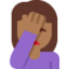 woman facepalming Emoji on Twitter