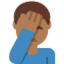 man facepalming Emoji on Twitter