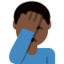 man facepalming Emoji on Twitter