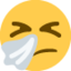 sneezing face Emoji on Twitter