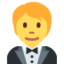 Emoji de hombre en esmoquin en Twitter