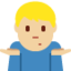 man shrugging Emoji on Twitter