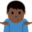 man shrugging Emoji on Twitter