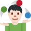 man juggling Emoji on Twitter