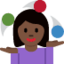 woman juggling Emoji on Twitter